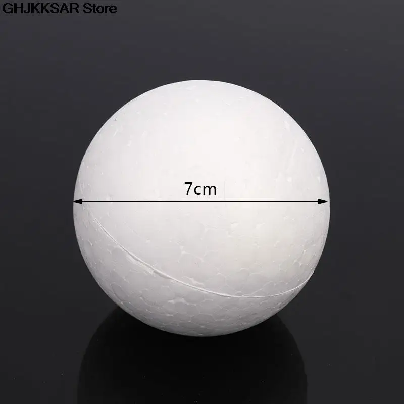 DIY 파티 웨딩 공 분야 장식 공예, 70MM 모델링 폴리스티렌 스티로폼 폼 공 장식 용품, 10 개