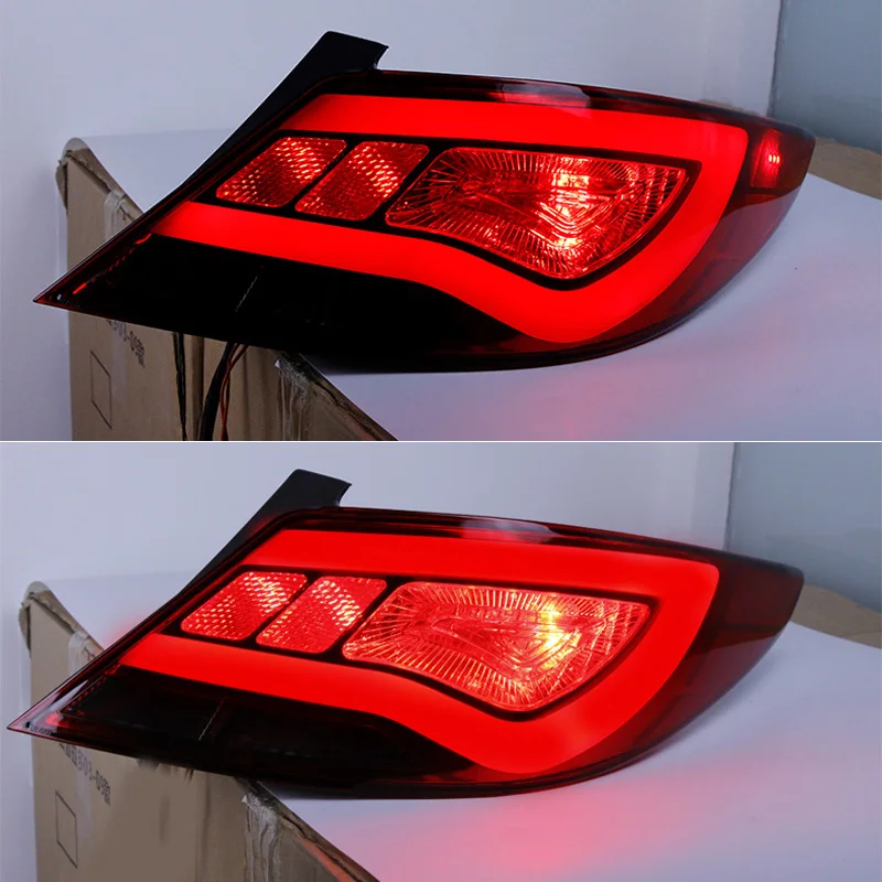 2 шт. автомобильный Стайлинг для hyundai Accent задний светильник s Solaris 2011- светодиодный задний фонарь+ сигнал поворота+ тормоз+ задний светодиодный светильник