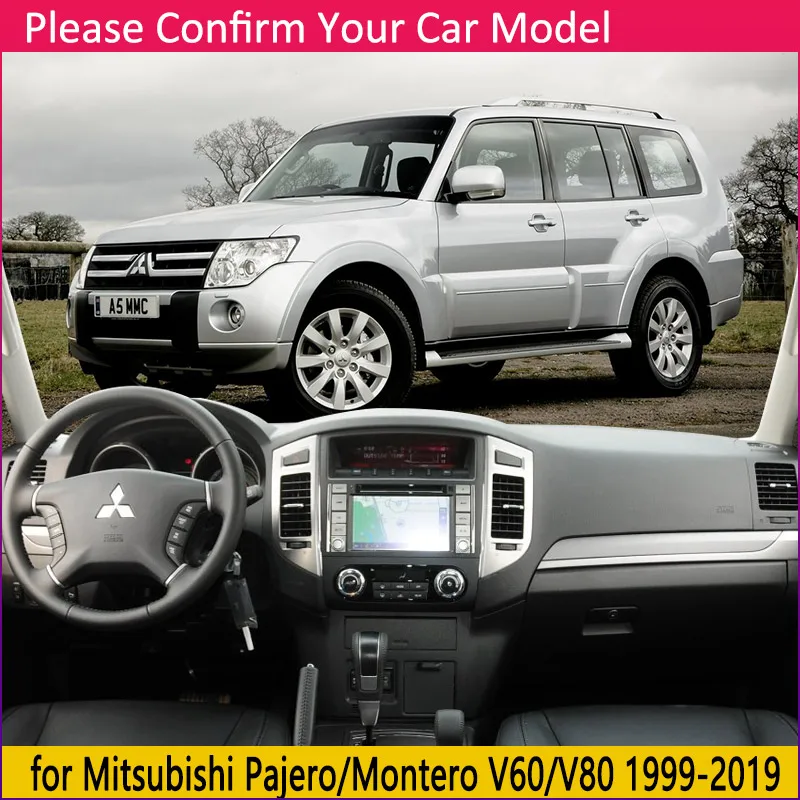 Для Mitsubishi Pajero Shogun Montero 1999~ V60 V73 V77 V80 V87 V93 V97 Противоскользящий коврик крышка приборной панели солнцезащитный козырек аксессуары