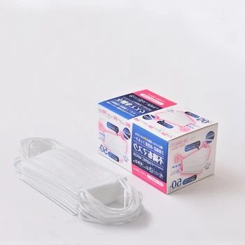 

Women Child Japan White 3-floors Protection bacterial virus Respiratory filtration Face Mouth Masks Disposable Safety Masks 마스크