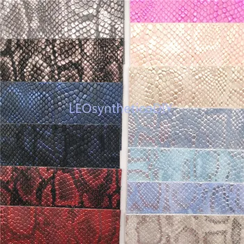 

91x134cm Snake Embossed Faux Leather Fabric, Synthetic Leather Fabric, PU Leather Fabric for Bows DIY accessories P1495