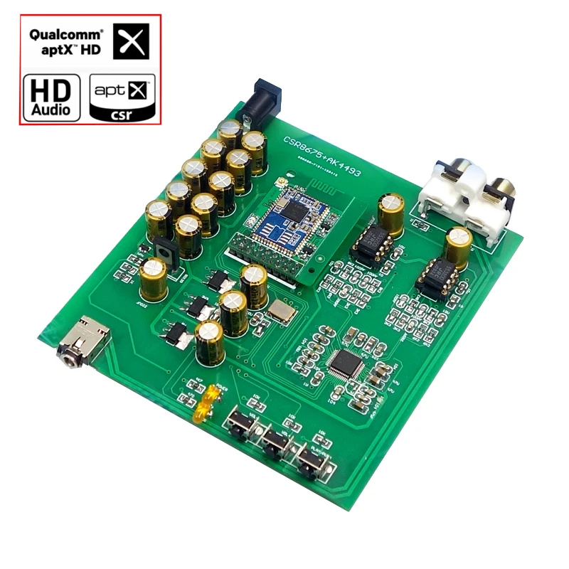 CSR8675 Bluetooth 5 0 декодер плата ЦАП Поддержка APTX HD AK4493 RCA Усилитель для наушников