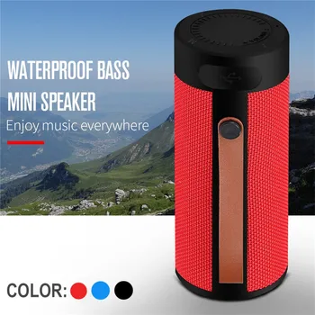 

Outdoor Portable BT 5.0 Speaker T4 Wireless Stereo Hi-Fi Sound Super Bass Support A2DP,AVRCP, Handsfree profile 40AUG6