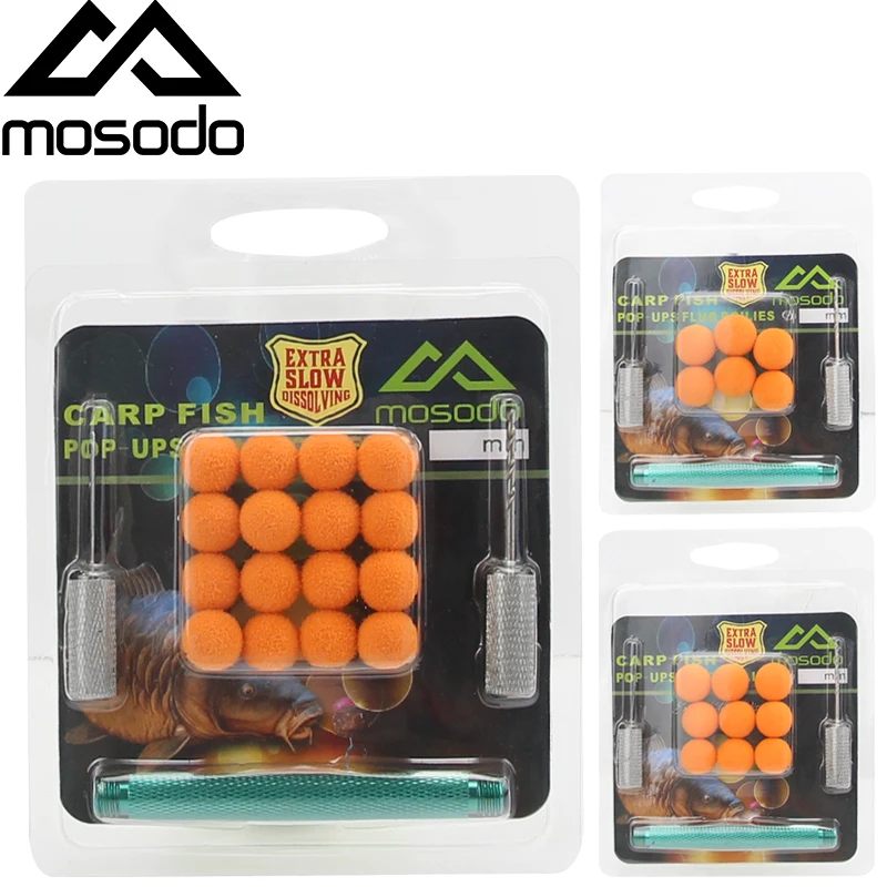 

Mosodo Carp Fishing Boilies Float Beads Eva 10mm 12mm 14mm Pop Up Tasteless Bait 16pcs 9pcs 6pcs Popup Lure In Card Packing