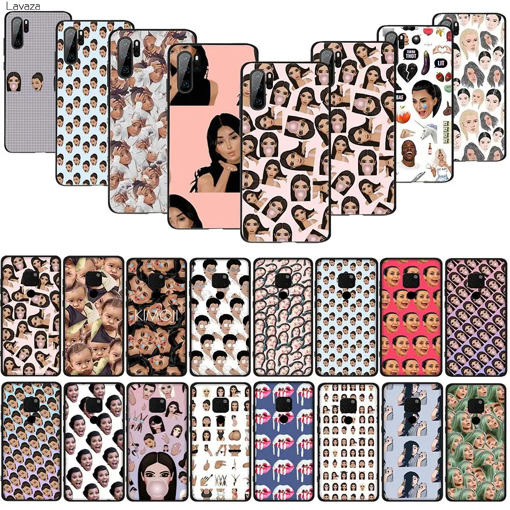 Чехол из ТПУ Kimoji Kim Kardashian kanye west north kylie jenner для Huawei Honor view 20 9x Pro P smart Z Plus P20Lite Mate 30 Lite |
