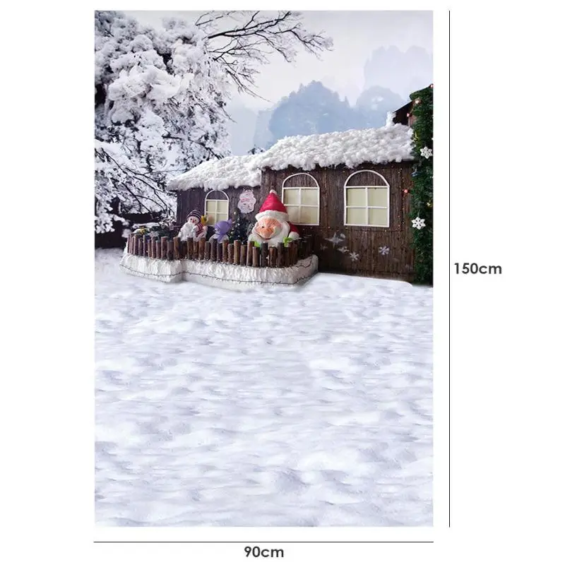 Q 90X150cm Рождественский фон зима снег дерево подарок деревянная доска фотография Фон Фотостудия фотосессия реквизит домашний декор - Цвет: Q 90X150cm