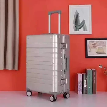 

GraspDream 100% aluminum luggage technology and fashion high quality 20/24/28 size Travel Luggage Spinner brand Trolley Suitcase