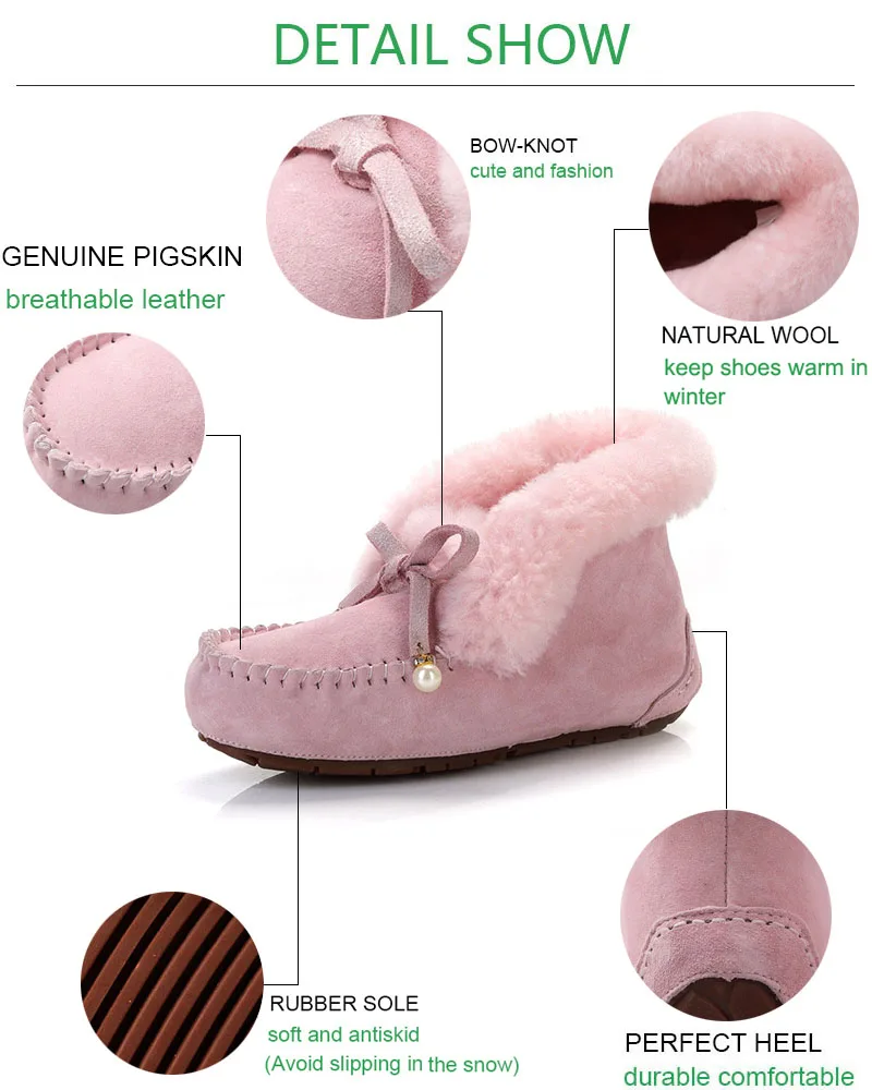 Natural Fur Women Flats Casual Moccasins Comfortable Loafers Genuine Leather Women Shoes Fashion Driving Shoes Woman