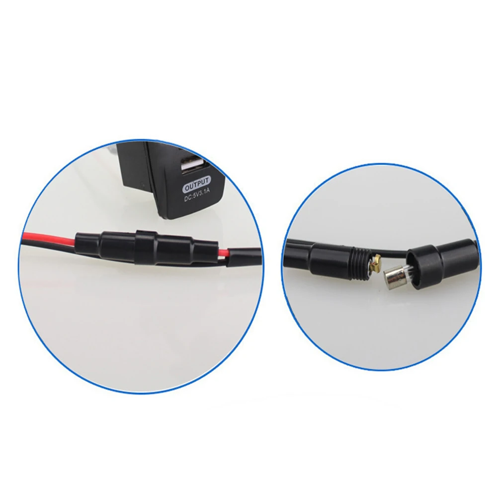 PP 4-в-1 2-24 V) Многофункциональная мотоцикл зарядных порта USB для автомобиля Зарядное устройство 30x28x62 мм с наружной резьбой