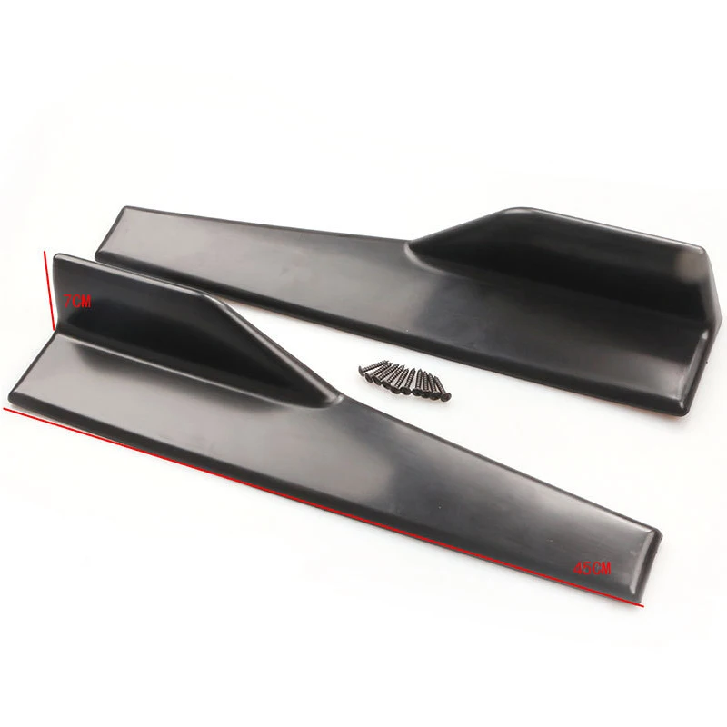 2X 45CM For Renault Megane 2 Duster Clio Honda Civic Fit VW touareg mk7 MK5 Mazda Car Door Side Skirt Bumper Diffuser Spoiler