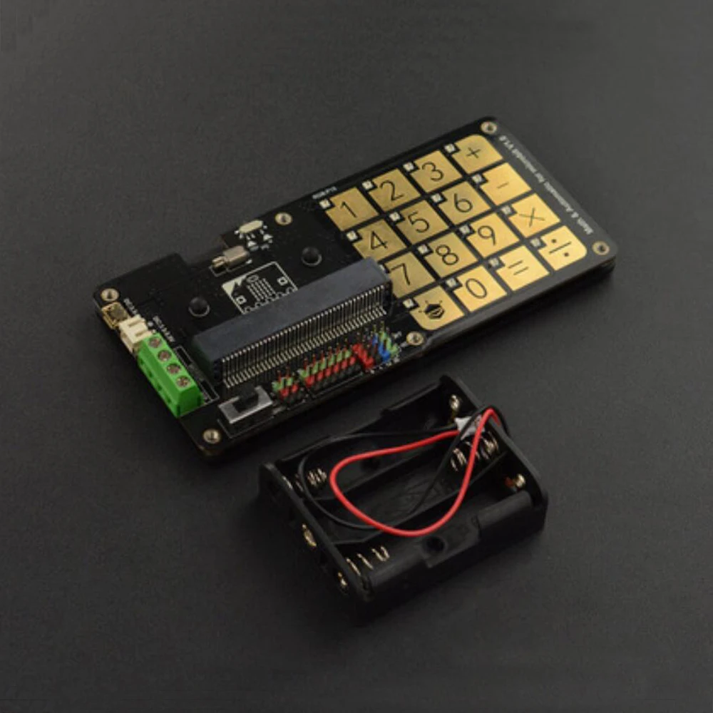 DFRobot математическая Автоматическая Плата расширения для micro: бит с 16 программируемыми сенсорными клавишами 2 двигателя IO, порты IEC поддержка Mind+ makecode