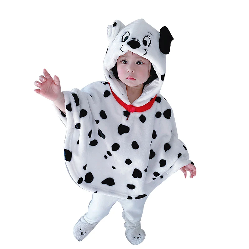 

0-3Y Flannel Baby Clothes Winter Kids Cloak Infant Blanket Go Out Sweater Children Animal Cartoon Mantle Halloween Sleepwear