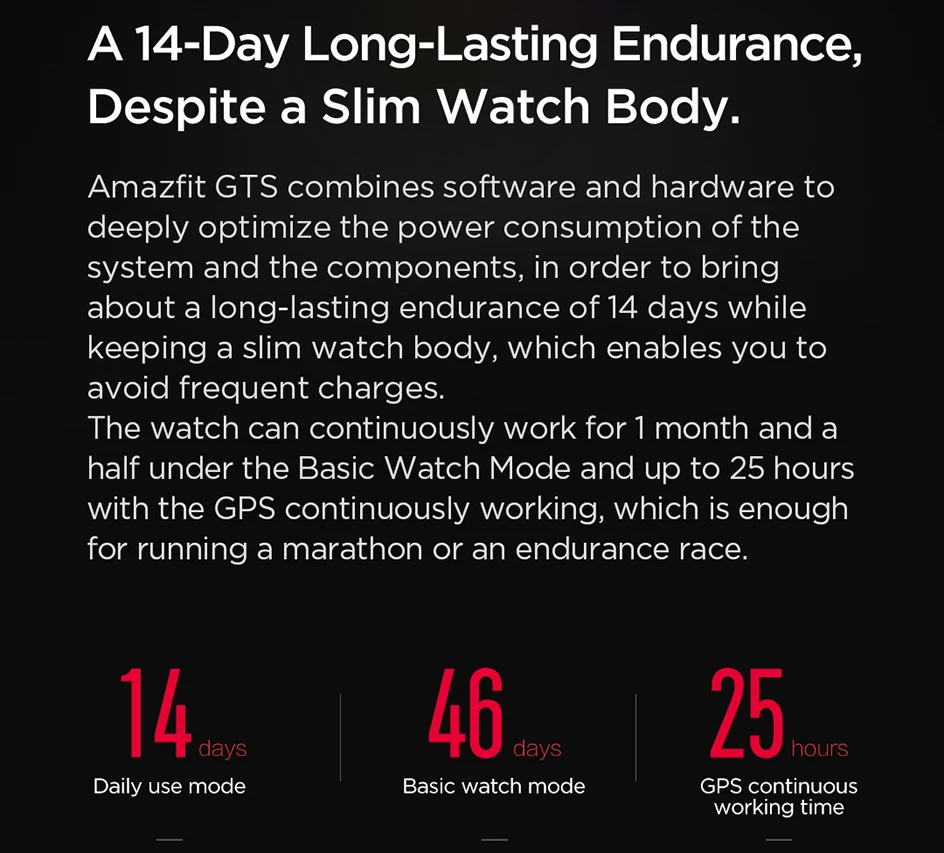 Новая глобальная версия Amazfit GTS Смарт-часы 1,6" AMOLED 5 ATM водонепроницаемый 14 дней Срок службы батареи 12 спортивных режимов Bluetooth часы