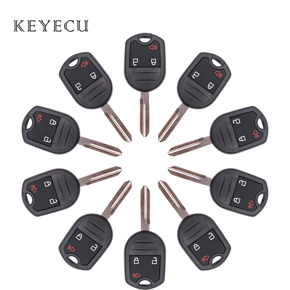 Keyecu 3 кнопки дистанционного ключа для Ford F150 250 350 2004 2005 2006 2007-2010 Fob 315 МГц с 4D63 чип CWTWB1U793 без ключа автомобиля ключ