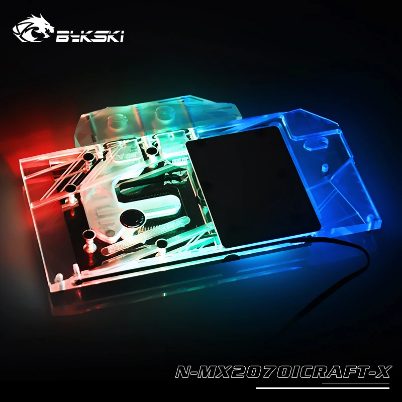 #Special Offers Bykski Water Block use for MAXSUN RTX 2060/2070 Super iCraft 8G /Full Cover Copper Radiator Block / 3PIN 5V A-RGB / 4PIN 12V RGB