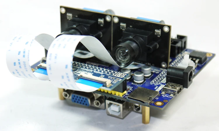 

For MT9M034 binocular stereo vision hd FPGA USB2.0 video acquisition and development system