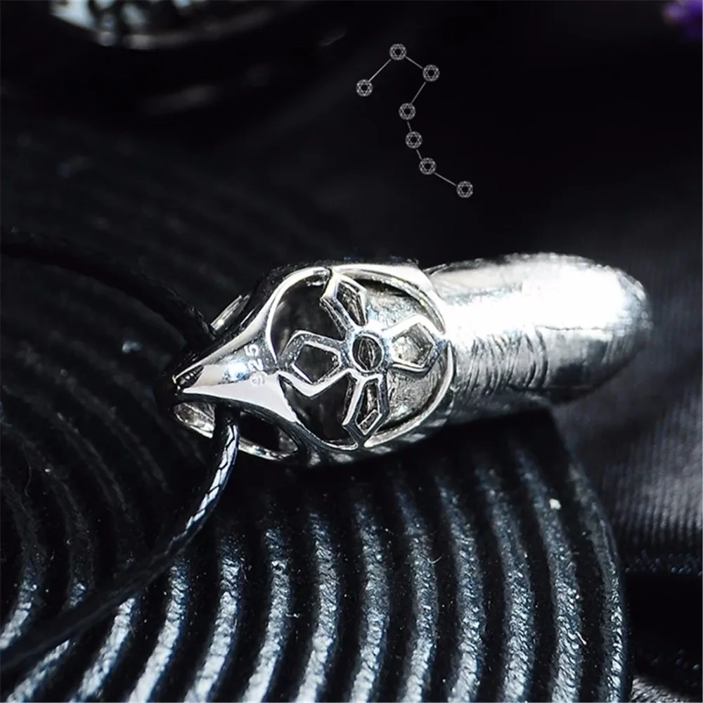 Natural Gibeon Meteorite Moldavite Pendant (5)