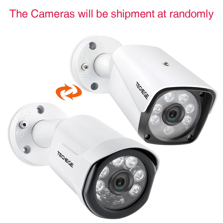 Techege AHD камера 1080P CCTV пуля камера водонепроницаемый металлический корпус ночное видение 2400TVL камера безопасности для AHD системы