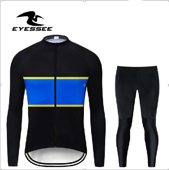 Long suit Одежда для верховой езды Велосипедное Джерси от компании eyessee Мужская велосипедная одежда с длинными рукавами Осенняя дышащая Джерси для велоспорта - Цвет: Long suit