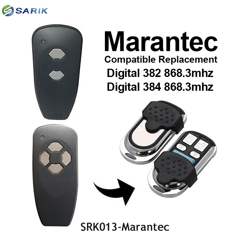 10 шт. HORMANN HSM2, HSM4/пульт marantec Digital 384, D302, D304 868 МГц пульт дистанционного управления 868,3 МГц передатчик