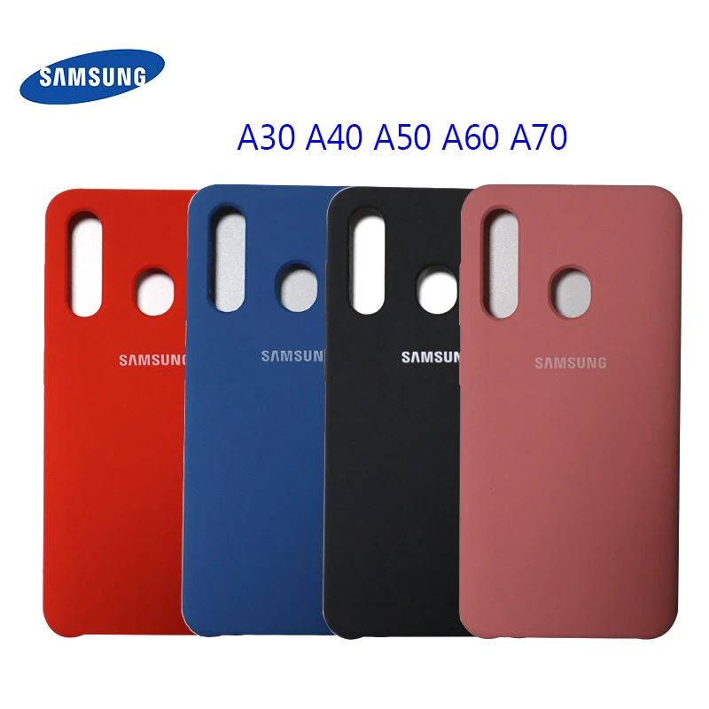 

Original Samsung Galaxy A60 Liquid Silicone Case Silky Soft-Touch Protective Back Cover For Samsung Galaxy A30 A40 A50 A60 A70