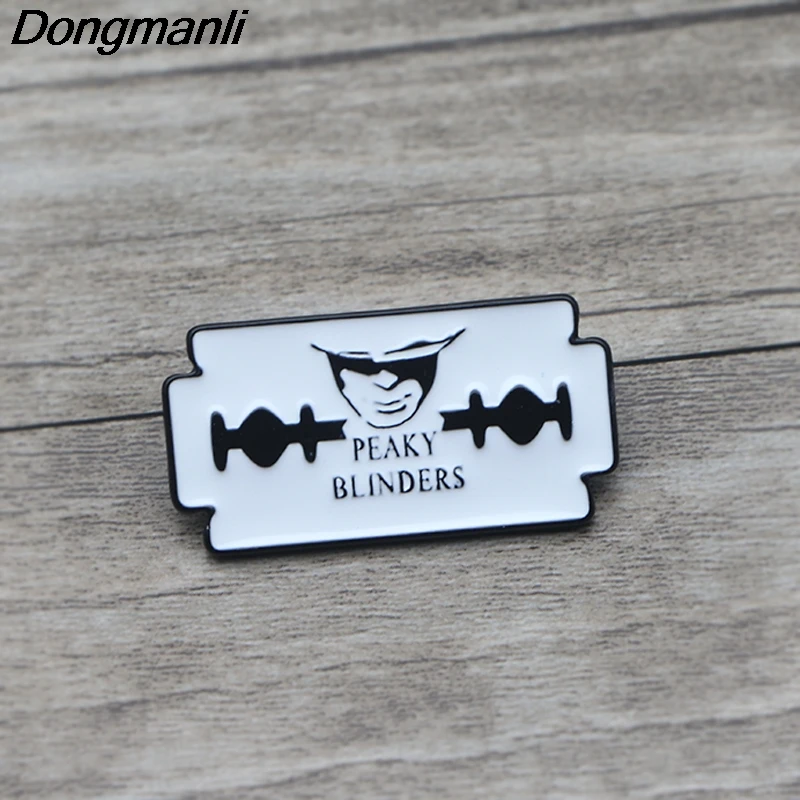 K93 High Quality Peaky Blinders TV Metal Enamel paint Badge Pins& Brooches Jewelry Cool Gifts For Fans 1pcs