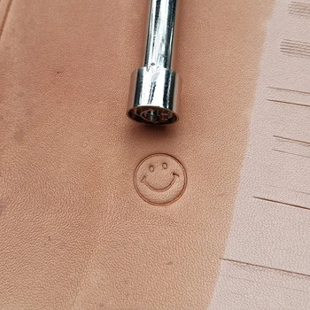

Advanced steel Smiley shape Hand-work unique design leather working tools carving punches stamp craft tools