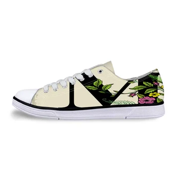 

Fashion Shoes Low Comfortable Canvas Shoes Flower Alphabet Image M Printing Walking Shoes for Men Women