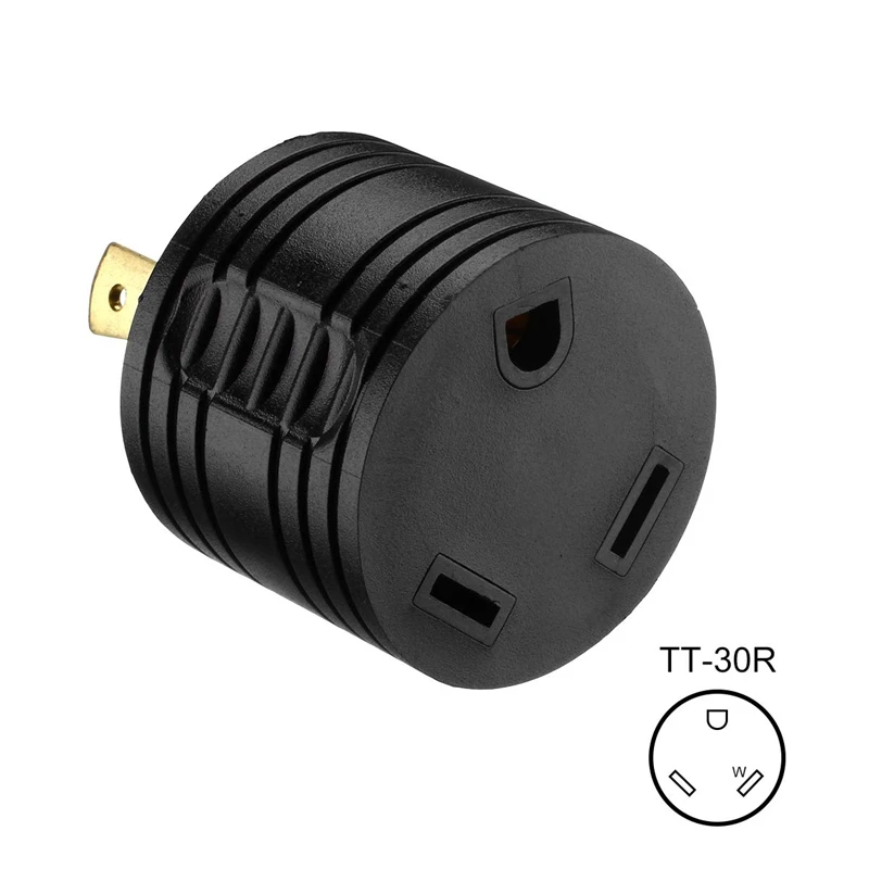 RV Генератор адаптер 3-контактный 30A мужчина к 30A женский RV Мощность Plug 125V RV разъем для туристский жилой дом на колесах трейлер L5-30P
