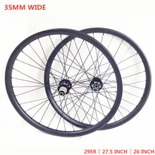 ФИК 35 мм широкое колесо для горного велосипеда с углеродом 26 дюймов 27,5 дюйма 29er крючковый обод UD матовый 3k глянцевый китайский завод MTB 650B колеса для езды по бездорожью