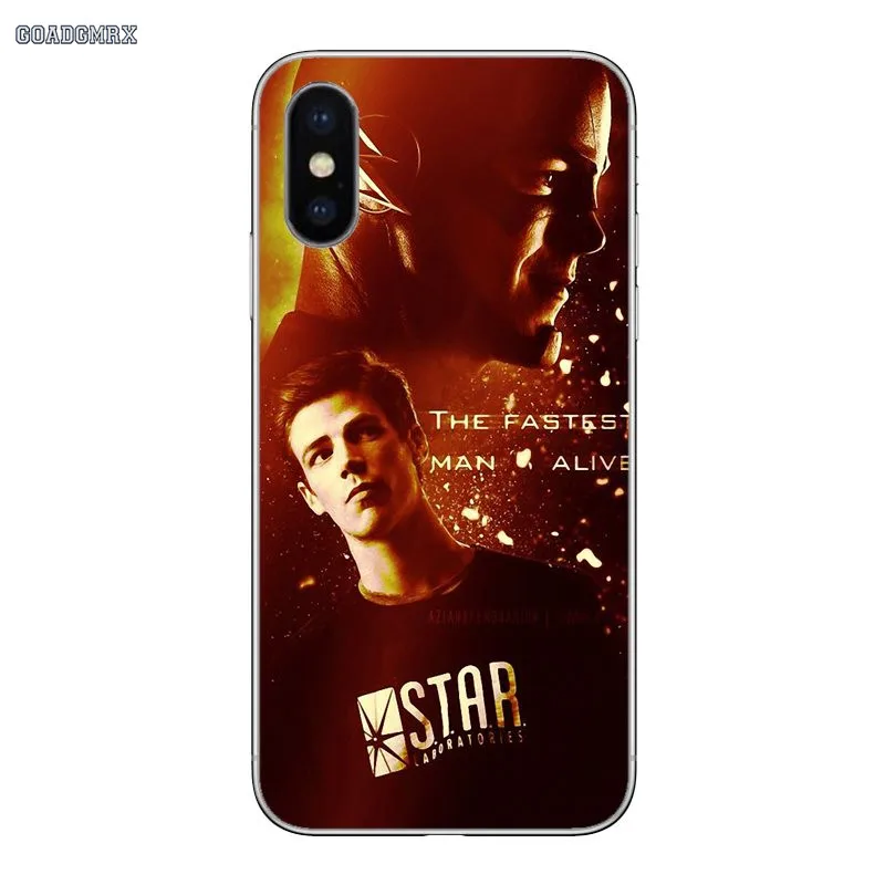 image 1 Для iPhone 11 X XR XS Pro MAX 4 4s 5 5S SE 5C 6 6S 7 8 Plus флэш Барри Аллен мягкие прозрачные чехлы - Цвет: image 1