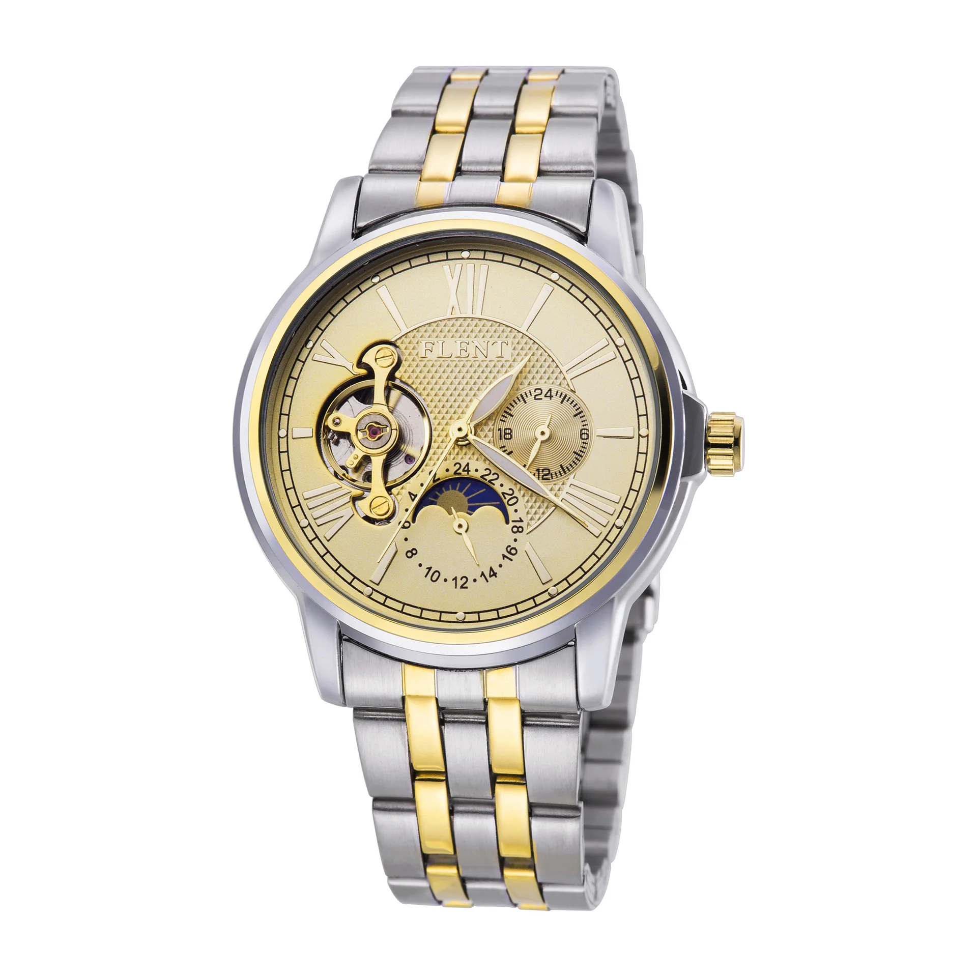

Hollow out Business Watch Analog Watch Fully Automatic Steel Band Watch
