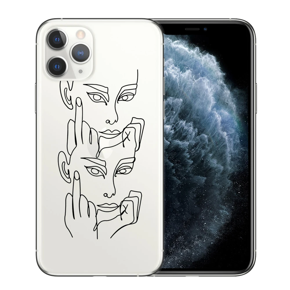Мягкий чехол из ТПУ для iPhone 11 Pro Max X XR Xs 6 6s 7 8 Plus|Бамперы| |