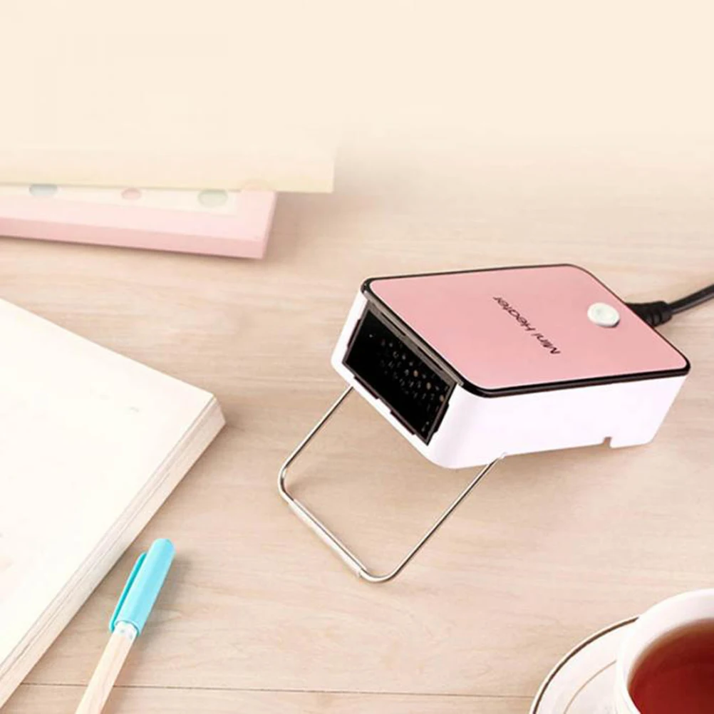 Мини Кондиционер Вентилятор нагреватель USB Настольный вентилятор персональный настольный вентилятор Регулируемый Теплый энергосберегающий британский штекер для дома, офиса, школы