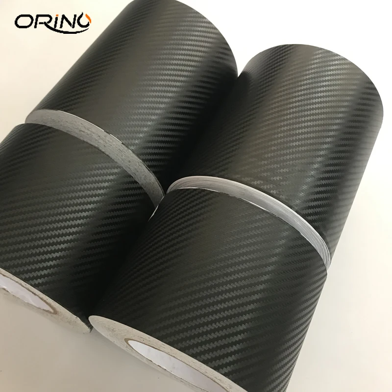3D Carbon Fiber Wrap Sticker – Bubble-Free Matte Textured Vinyl (DIY Decal)