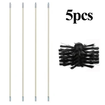 

UK Chimney Cleaner Brush Cleaning Rotary Sweep System Fireplace Kit Rod Tools