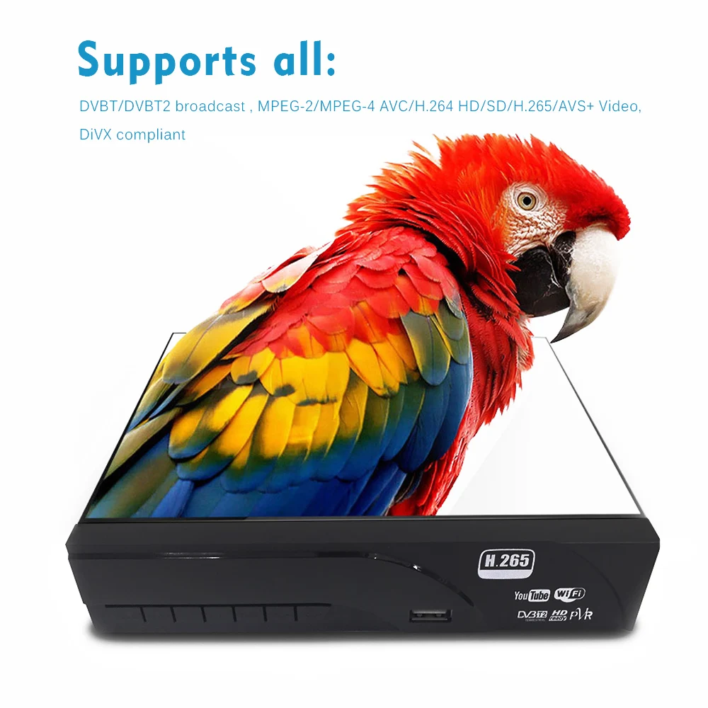 Новейший DVB-T2 наземный цифровой приемник поддерживает Dolby AC3 H.265/HEVC DVB-T h265 hevc dvb t2 горячая Распродажа Европа с USB wifi
