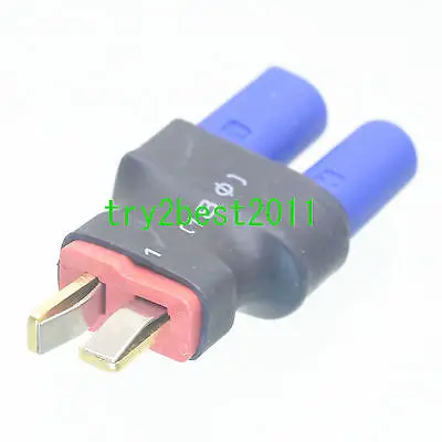 

DHL/EMS 50 Sets EC5 Female to T-Plug Male (Deans Style) Adapter Connector Ultra Compact fr RC -C1