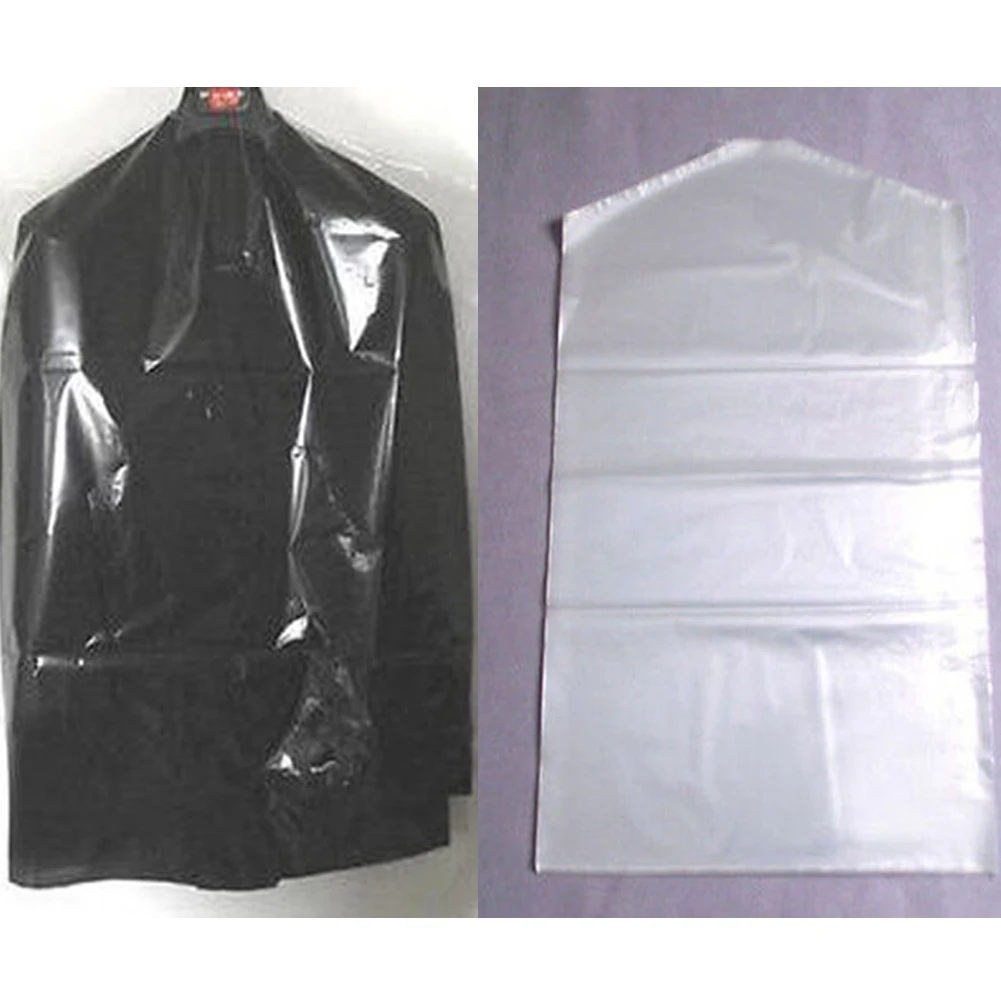 20pcs Clothes Suit Garment Dustproof Cover Transparent Plastic Storage Bag Protector NEW Clothing Covers