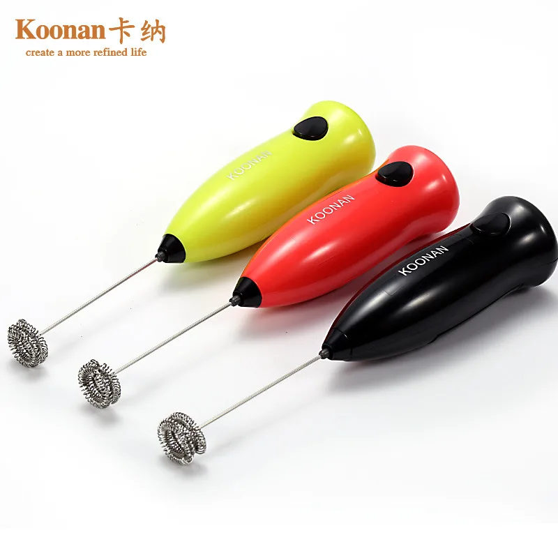 Mini Electric Stirrer Stainless Steel Milk Frother Cream Foaming Eggbeater Milk Cover Coffee Juice Whipping Machine