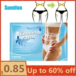 8Pcs Sumifun New Slimming Navel Sticker Weight Lose Products Slim Patch Burning Fat Patches Body Shaping Slimming Detox Stickers