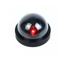 Новые поступления наружная Внутренняя ABS камера наблюдения Манекен Поддельные для видеонаблюдения купольная камера с мигающим красный светодиодный светильник