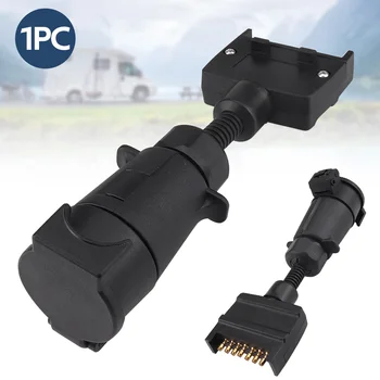 

Hot 12V Easy Install Boat Car Trailer Adapter 7 Pin Round Female Plug Signal Display Multipurpose For RV Socket Truck Accessorie