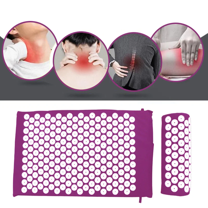 

Traditional Acupuncture Sets Acupressure Massage Mat Set Relieve Stress Relieve Pain for Back Body Head Foot Spike Yoga Mat