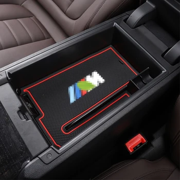 

For BMW 3 Series G20 2019 2020 ABS Plastic Car Armrest Storage box Grid cover trim Sticker Car accessories styling 1pcs