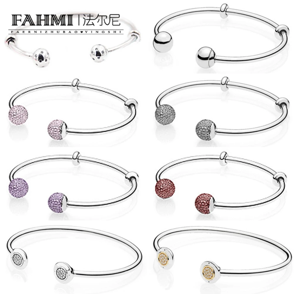 

2019 Book Di 925 Sterling Silver Open Bangle Beauty & the Beast Bracele Rose Gold Fit DIY Charms