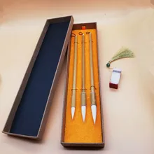 3 шт./компл. кисть для каллиграфии птица китайский пейзаж живопись тушью кисть обычный шрифт написания картины кисти для начинающих