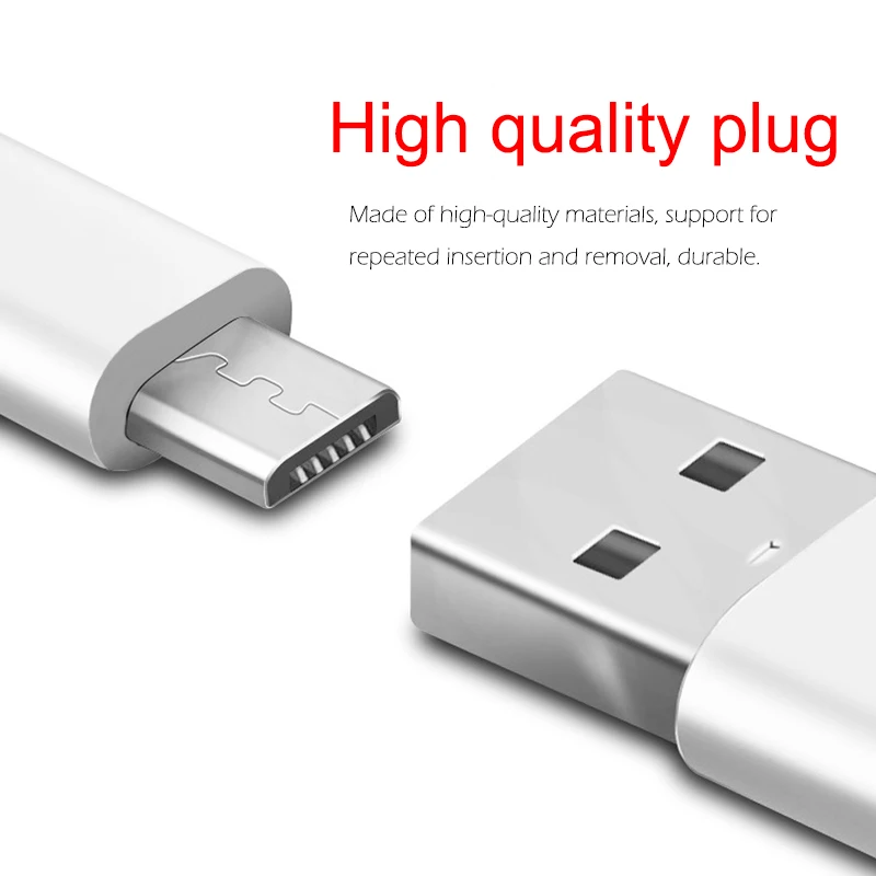 Кабель Micro USB для мобильного телефона Android, кабели для передачи данных, 2A, быстрая зарядка, 0,25 м, 0,5 м, 1 м, 1,5 м, 2 м, 3 м, шнур для зарядного устройства