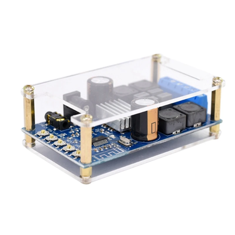 Bluetooth Digital Power Amplifier Board Stereo Dual Channel 50W+50W Audio With Shell | Электроника