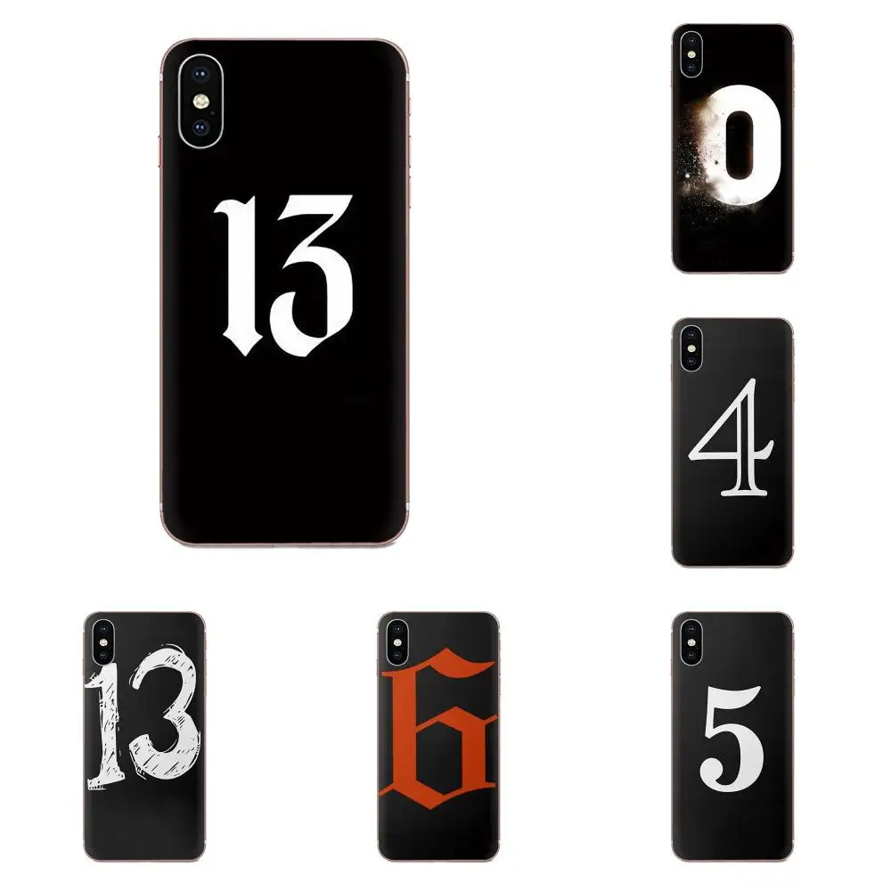 Для Xiaomi Redmi Mi 4 7A 9T K20 CC9 CC9e Note 7 9 Y3 SE Pro Prime Go Play рисунок кожи черная надпись и цифра Coque